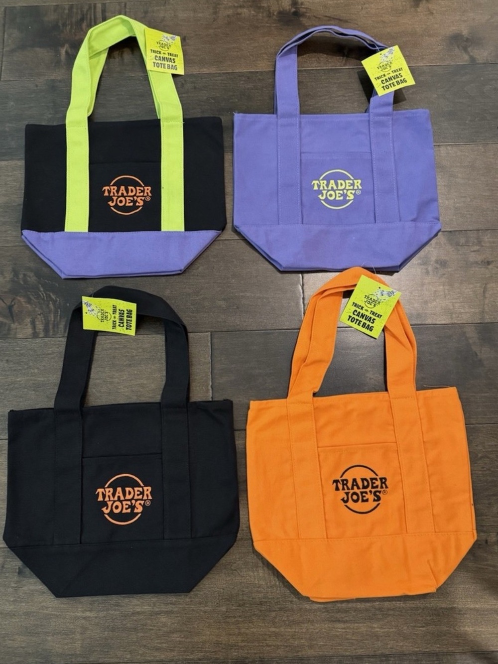 Trader Joe’s Mini Halloween Canvas Tote Bags